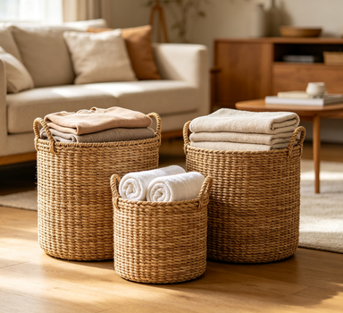 FreshLine Woven Hamper Trio